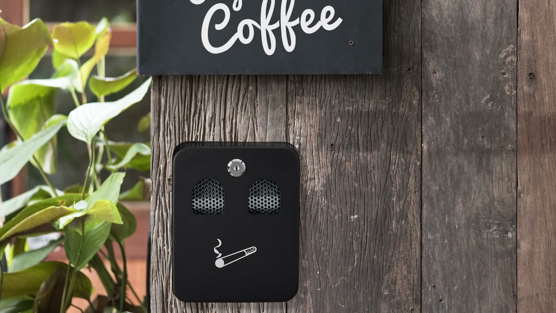 Relaxdays Wandaschenbecher für draußen, mit Montagematerial Produktbild-Vorschau 7