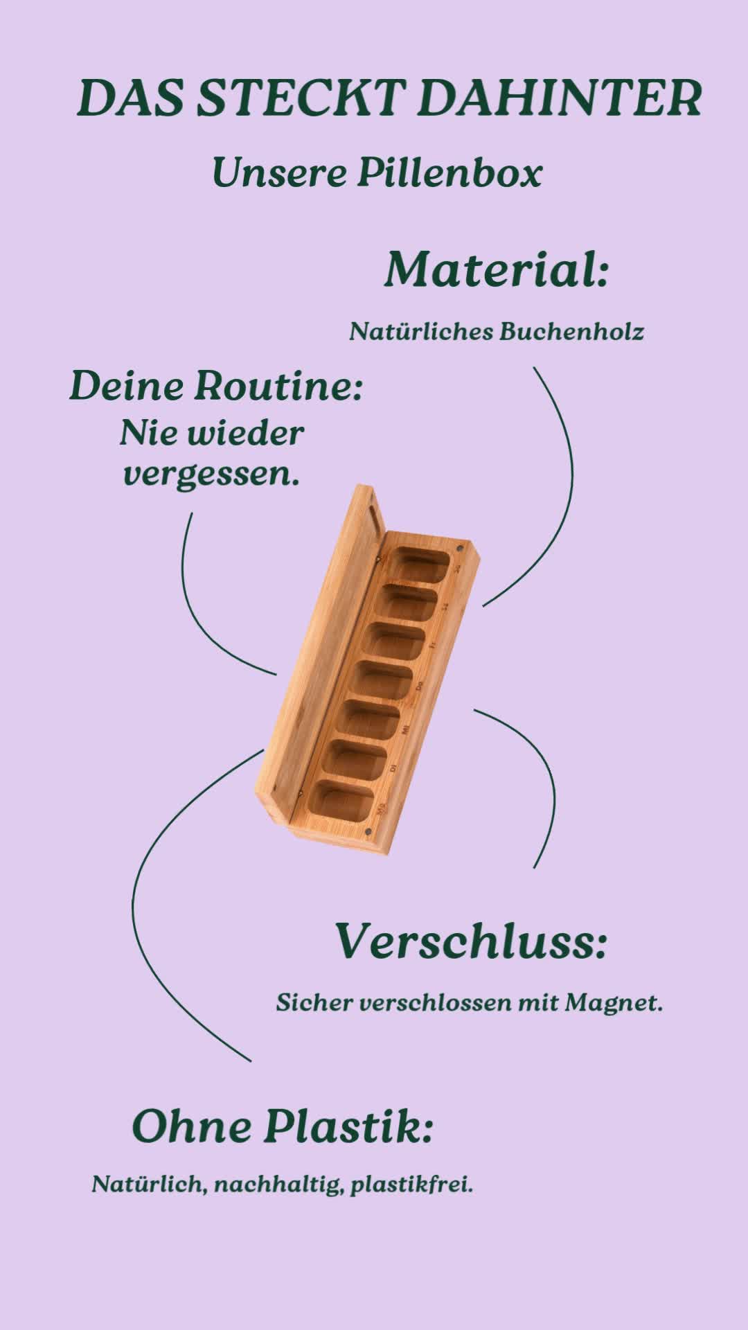 Tablettenbox 7 Tage, Pillendose mit verbessertem offenem Produktbild-Vorschau 7