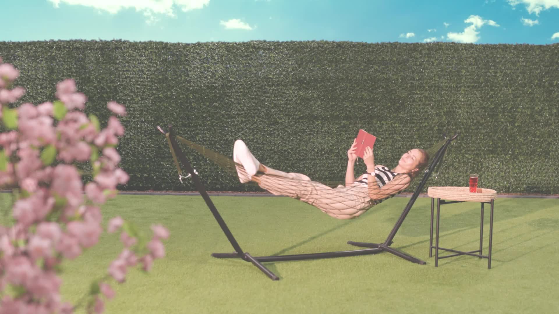 Relaxdays Netzhängematte 2er Set, leichte Outdoor Produktbild-Vorschau 7