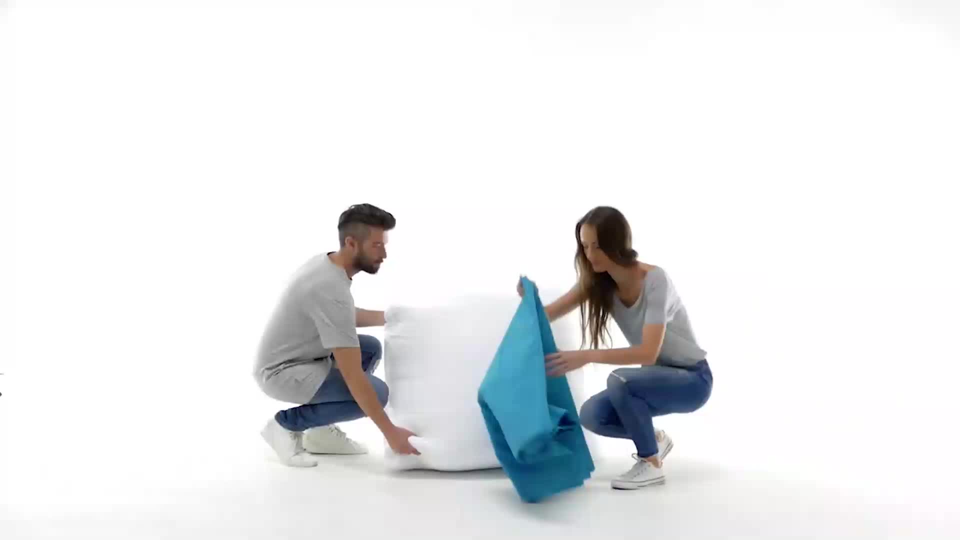 BELIANI Potah na velký sedací vak limetkově zelený nylon Náhled obrázku produktu 7