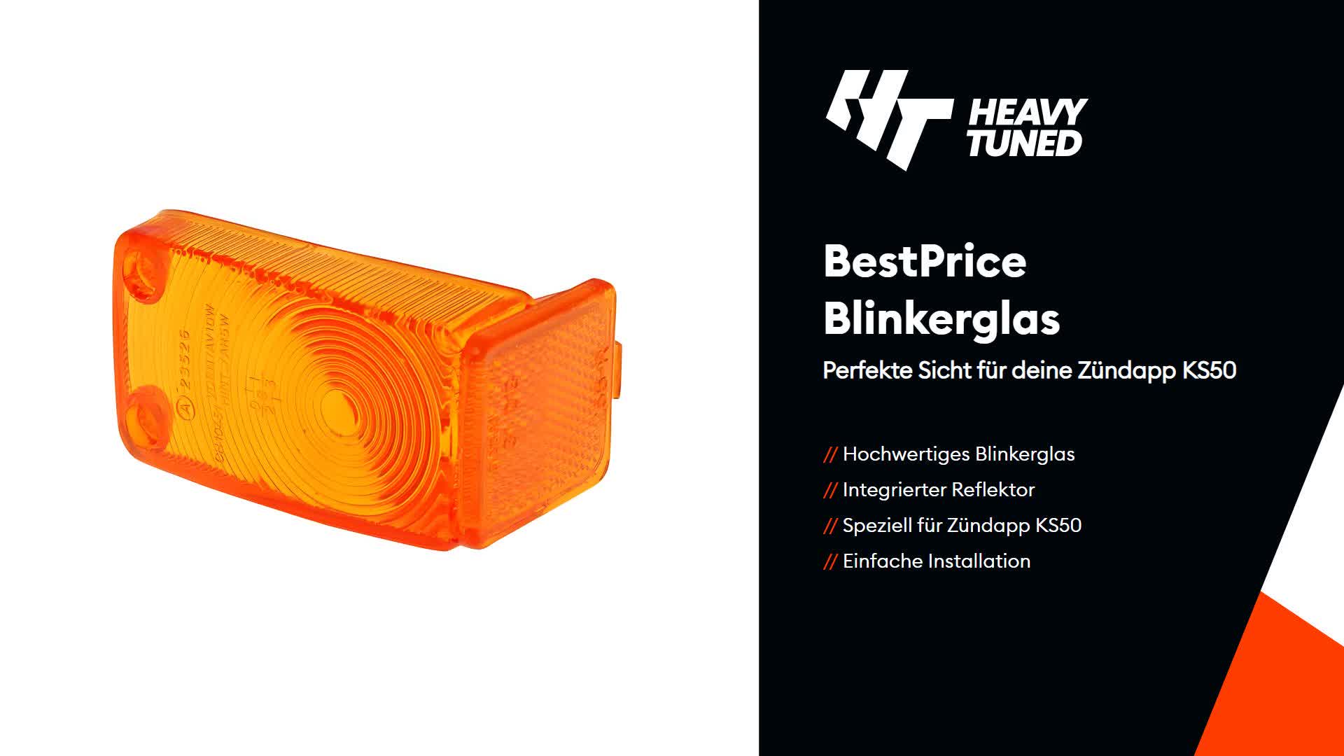 BestPrice Blinkerglas mit Reflektor kompatibel mit Zündapp Produktbild-Vorschau 5