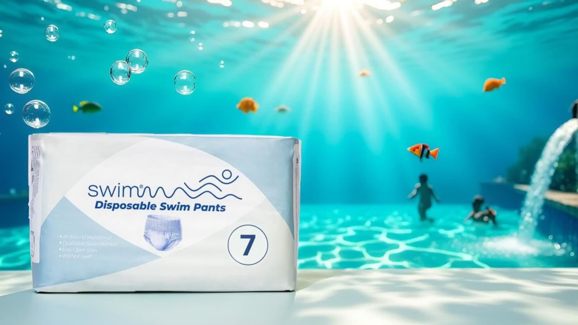 SWIMMM Einweg-Schwimmwindeln für Kinder, Größe 8, 28–42 kg, Produktbild-Vorschau 4