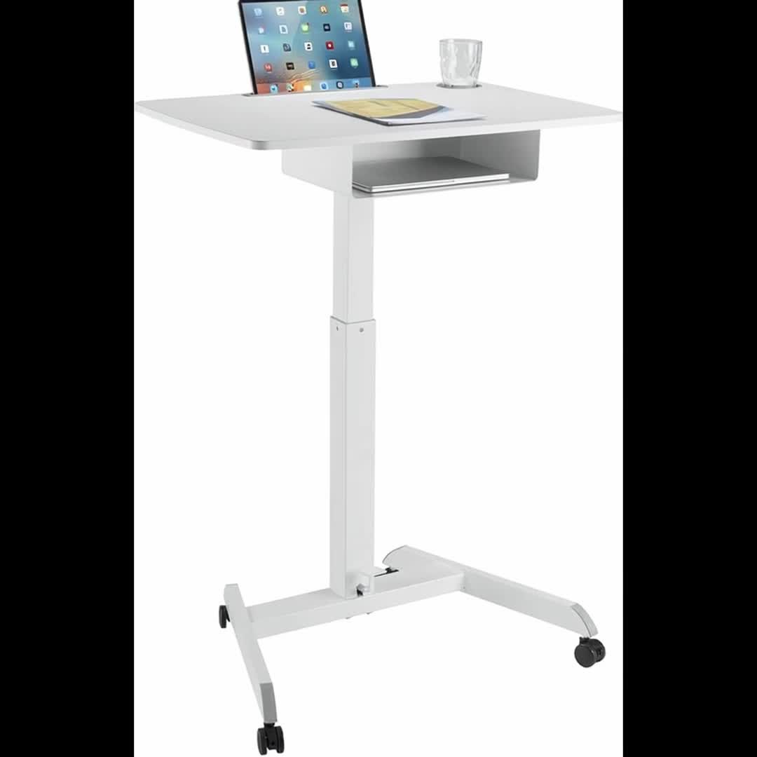 Höhenverstellbarer Laptoptisch mit Rollen und Schublade Produktbild-Vorschau 7