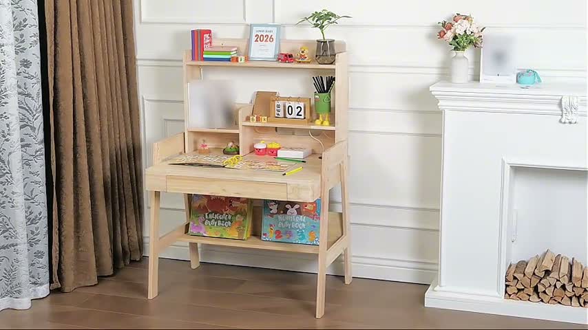 MODFU Kinderschreibtisch mit USB-Anschluss und Stauraum Produktbild-Vorschau 7