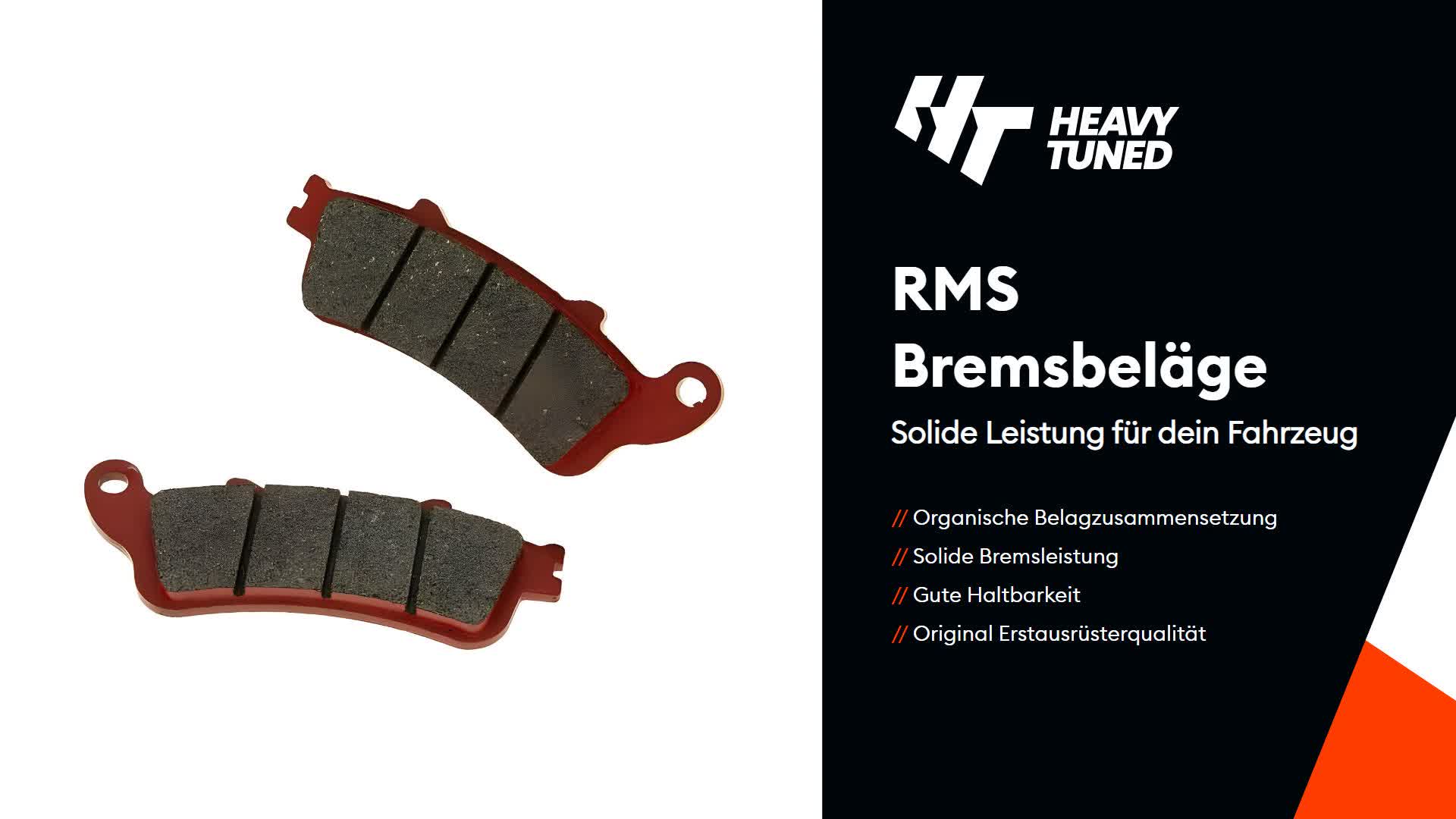 RMS Bremsbeläge organisch kompatibel mit Honda FES 125 Produktbild-Vorschau 7