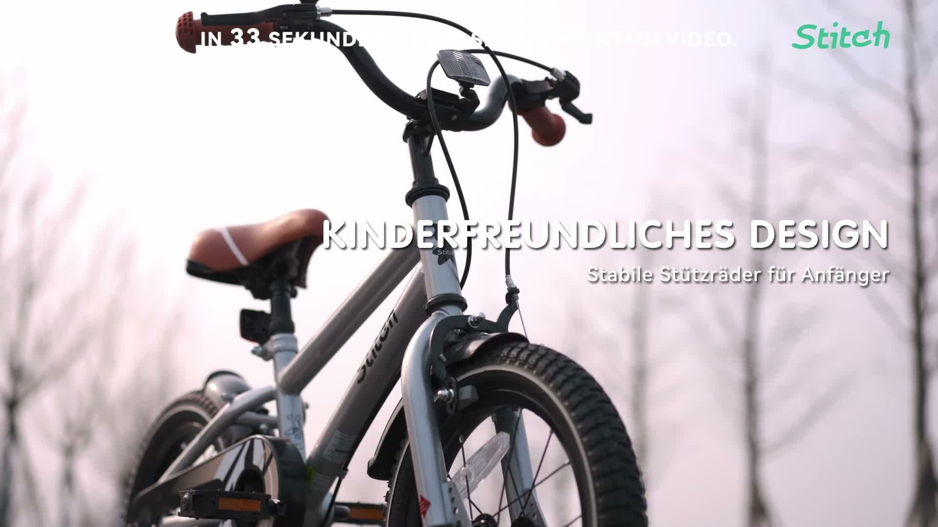 STITCH 14/16/18/20 Zoll Kinderfahrrad für 3-13 Jahr Jungen Produktbild-Vorschau 7