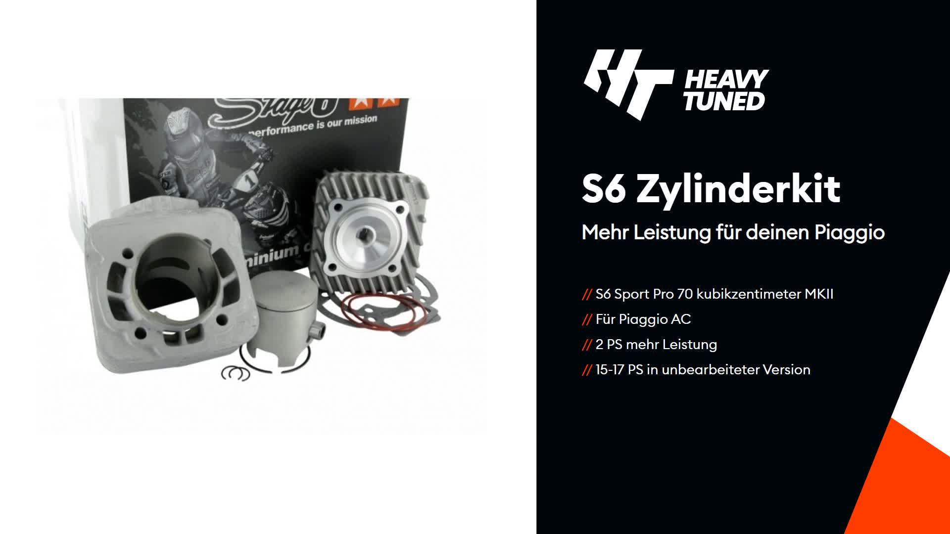 Stage6 Sport Pro MK2 Aluminium 70 cc 47.6 mm Zylinderkit Produktbild-Vorschau 4