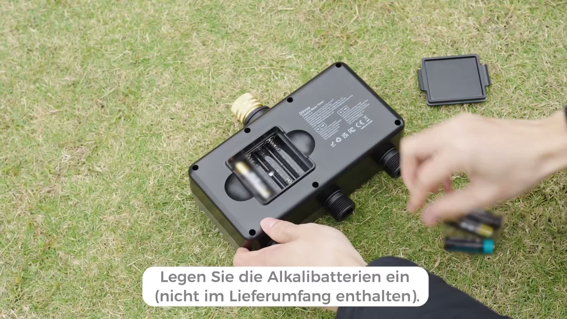 Diivoo Bewässerungscomputer mit 3 Ausgängen LCD-Display & Produktbild-Vorschau 7