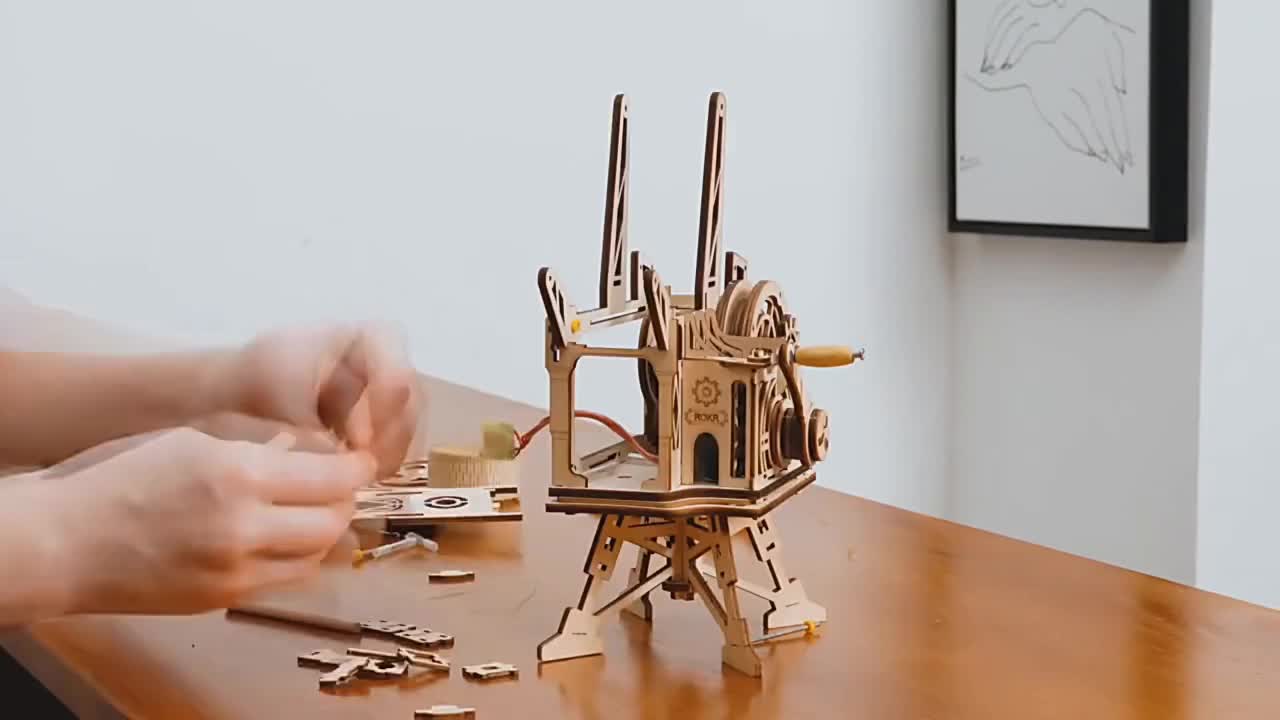 RoboTime 3D-Holzpuzzle-Filmprojektor Produktbild-Vorschau 7