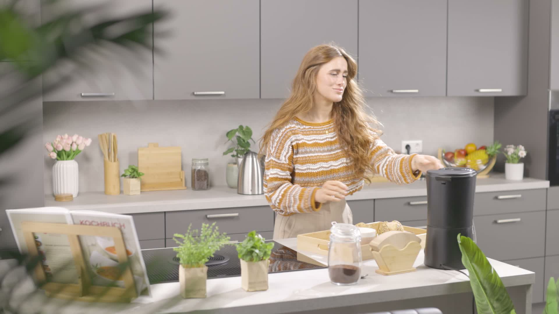 Relaxdays Kaffeefilterhalter, Bambus, für Größe 2 & 4, Produktbild-Vorschau 7