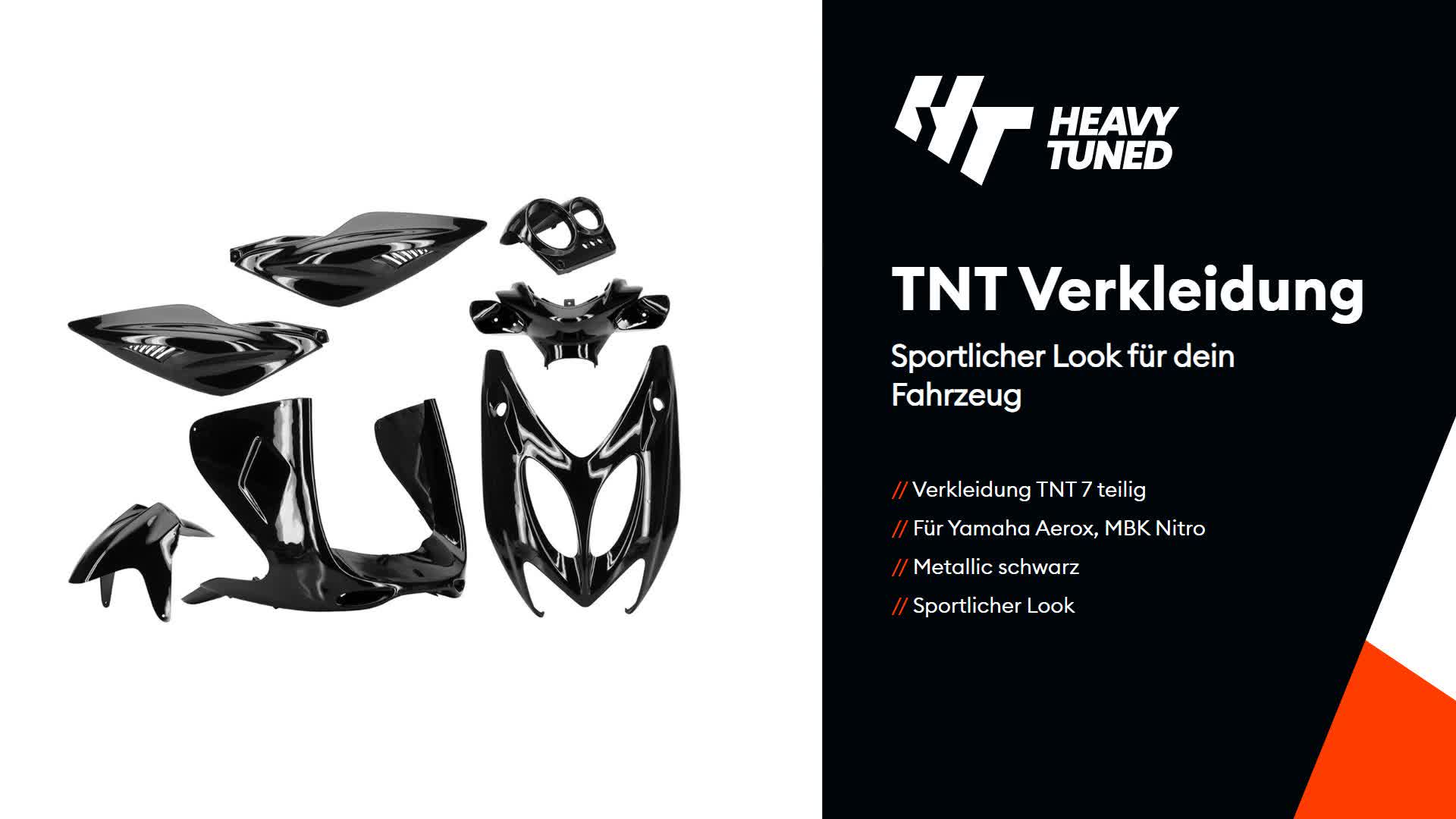 TNT Verkleidung 7 teilig kompatibel mit Yamaha Aerox MBK Produktbild-Vorschau 2