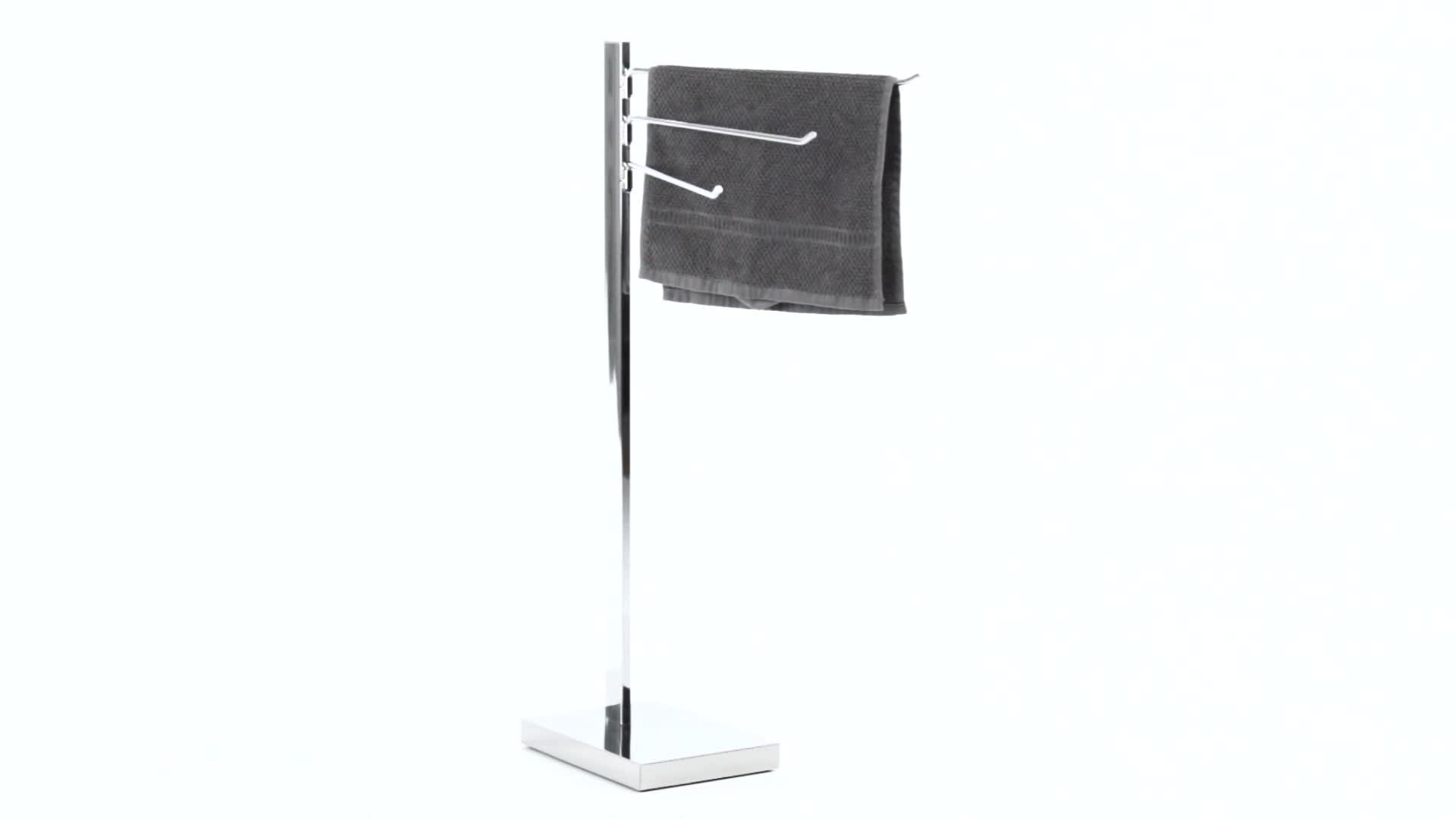 Relaxdays Handtuchständer, HxBxT:78x18x25cm, freistehend, 3 Produktbild-Vorschau 6