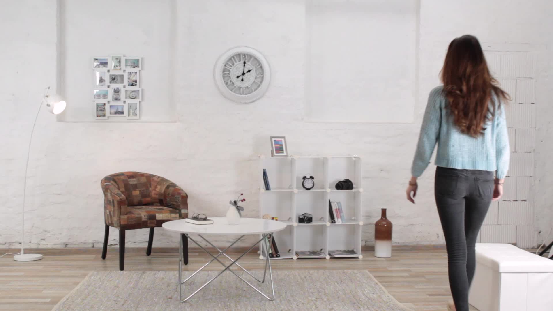 Relaxdays Regalsystem 9 Fächer, Raumteiler Kunststoff, Produktbild-Vorschau 7