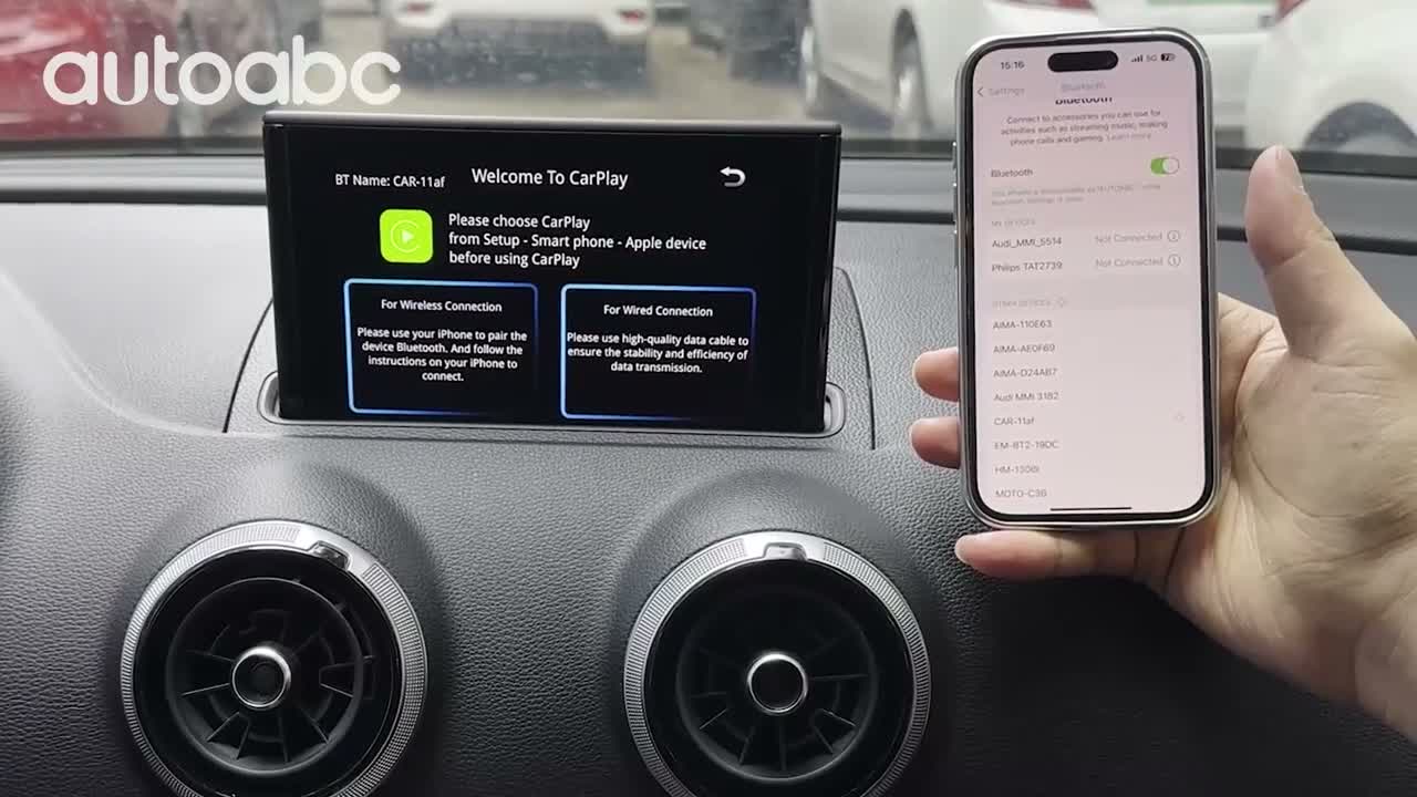 AUTOABC Wireless CarPlay & Android Auto Interface für Audi Produktbild-Vorschau 7