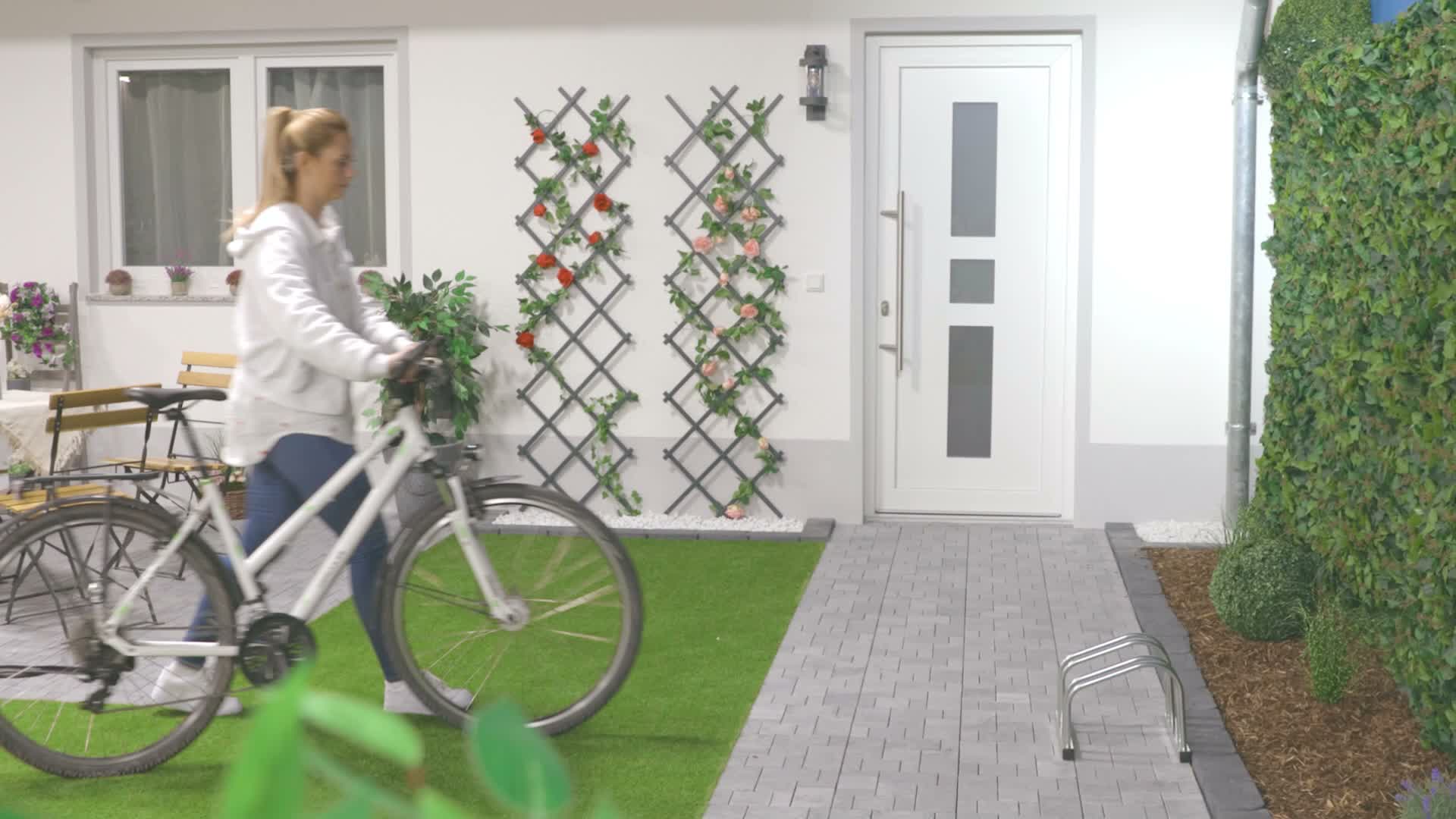 Relaxdays Fahrradständer Boden, für 2 Fahrräder, bis 50 mm Produktbild-Vorschau 7