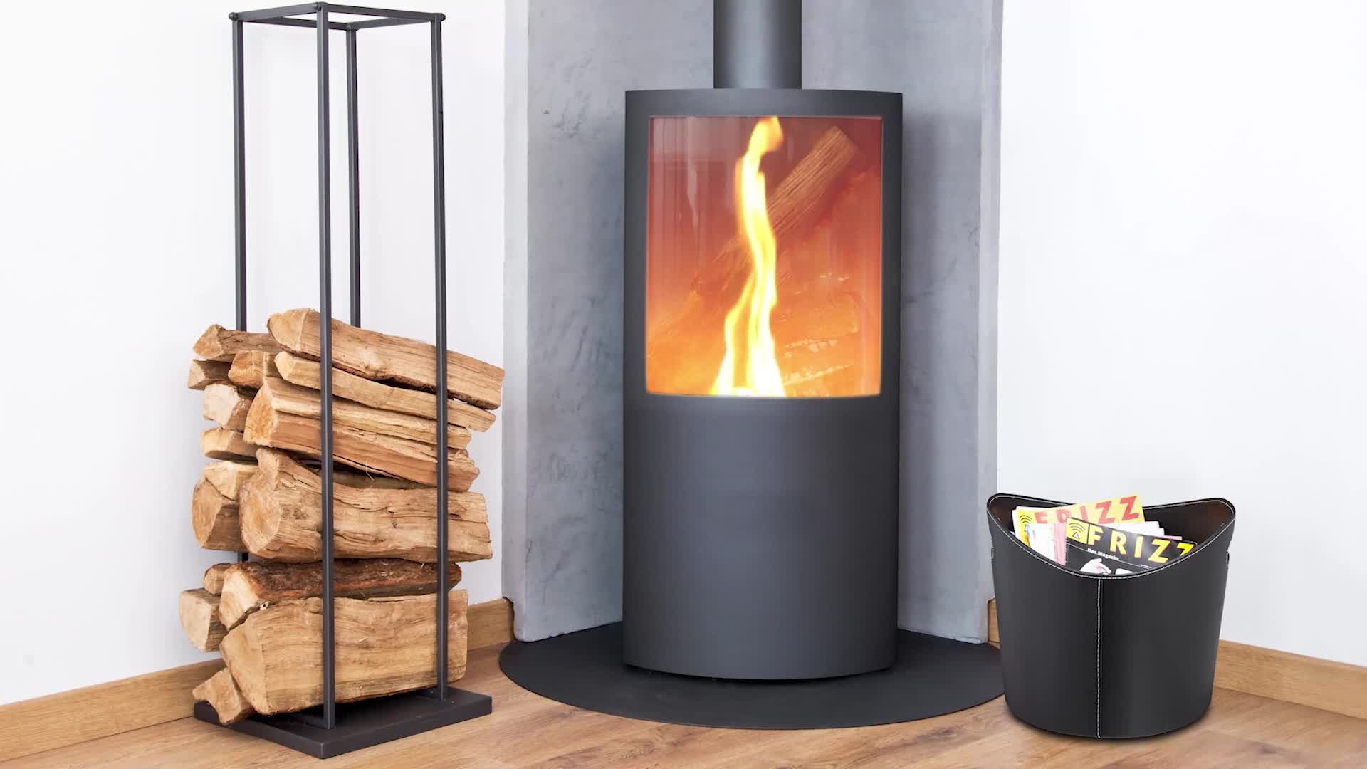 Relaxdays Kaminholzkorb Kunstleder XL, stabiler Produktbild-Vorschau 7