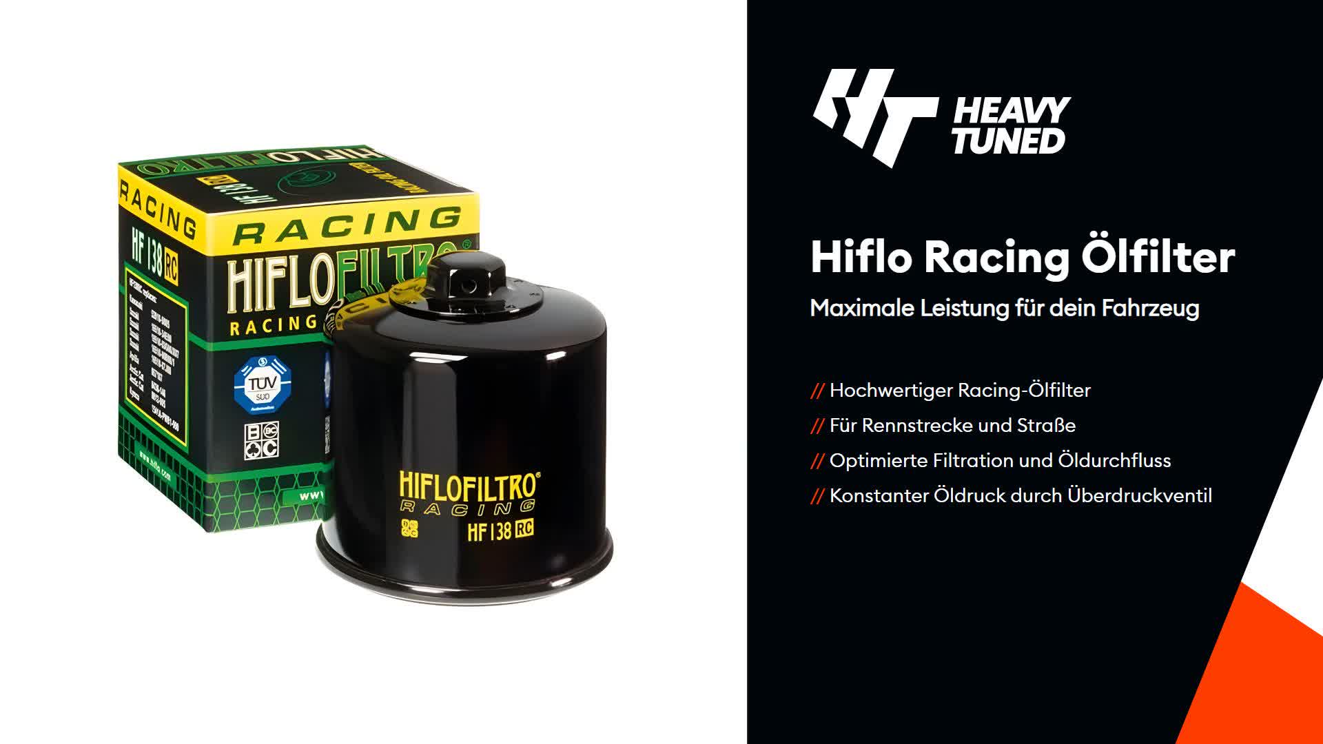 Hiflo Ölfilter HF138RC Racing für Aprilia Cagiva Kymco Produktbild-Vorschau 7