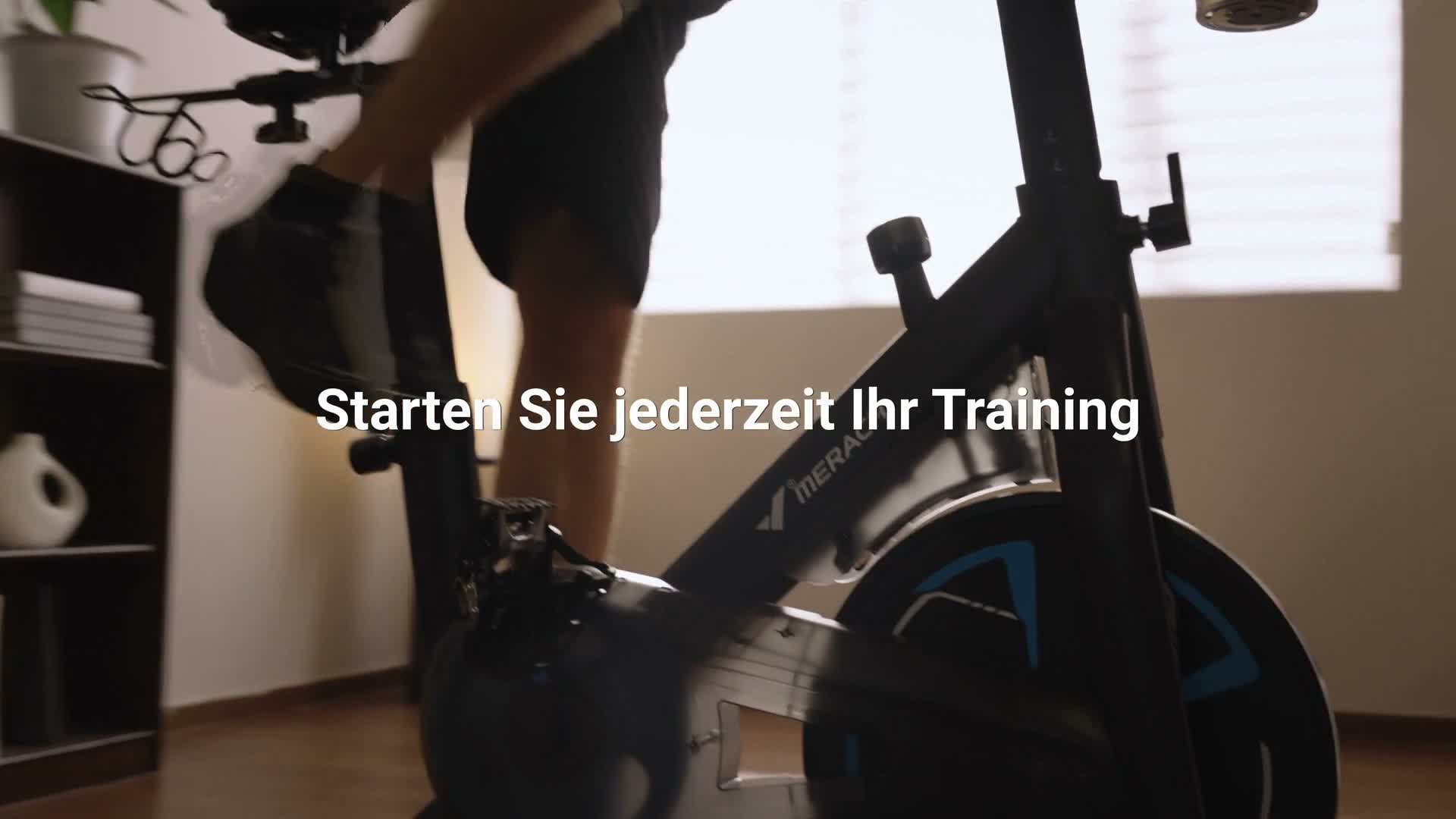Heimtrainer Fahhrad für Zuhause, leises Fitnessbike mit Produktbild-Vorschau 7