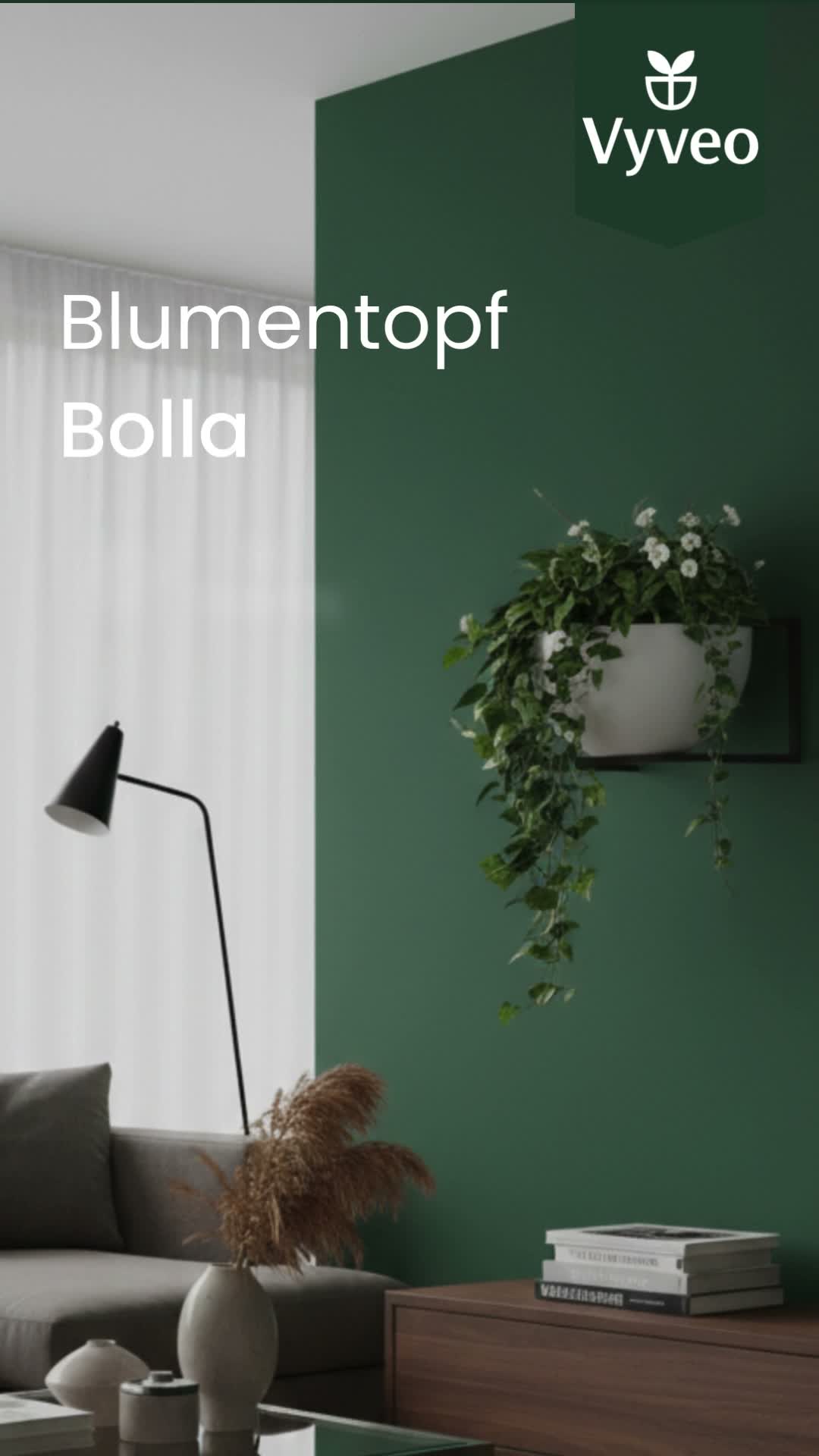 Vyveo - Blumentopf Bolla - 2er-Set - Schwarz - 30x15 Produktbild-Vorschau 7