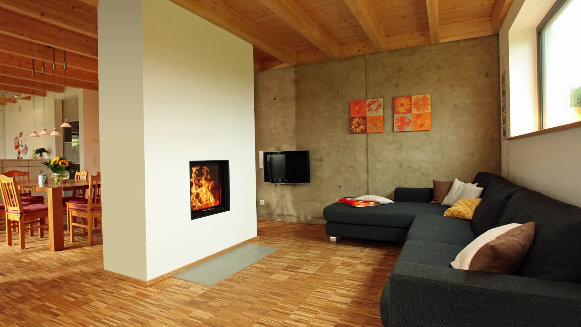 Relaxdays Kaminholzregal, Metall, außen & innen, für Produktbild-Vorschau 7