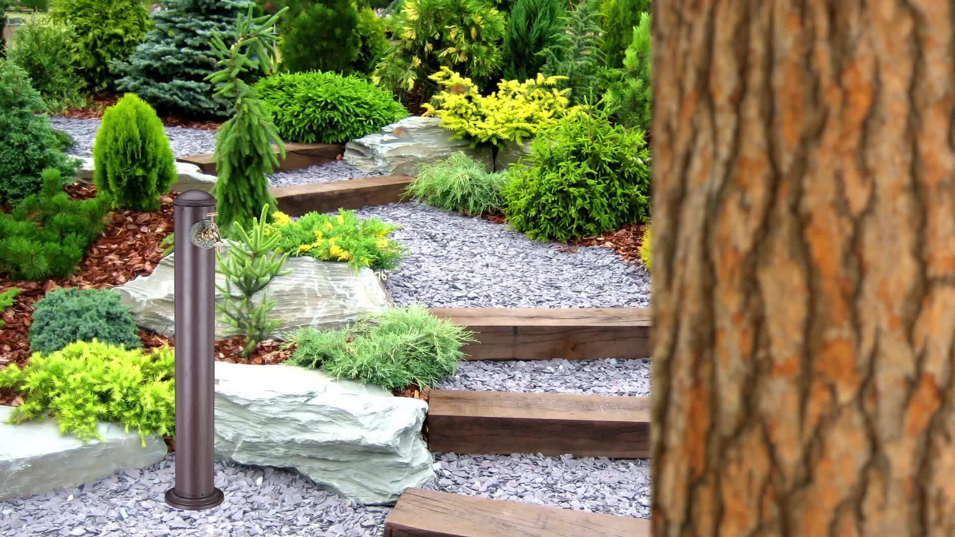 Relaxdays Wasserzapfsäule für Garten, antik, mit Produktbild-Vorschau 7