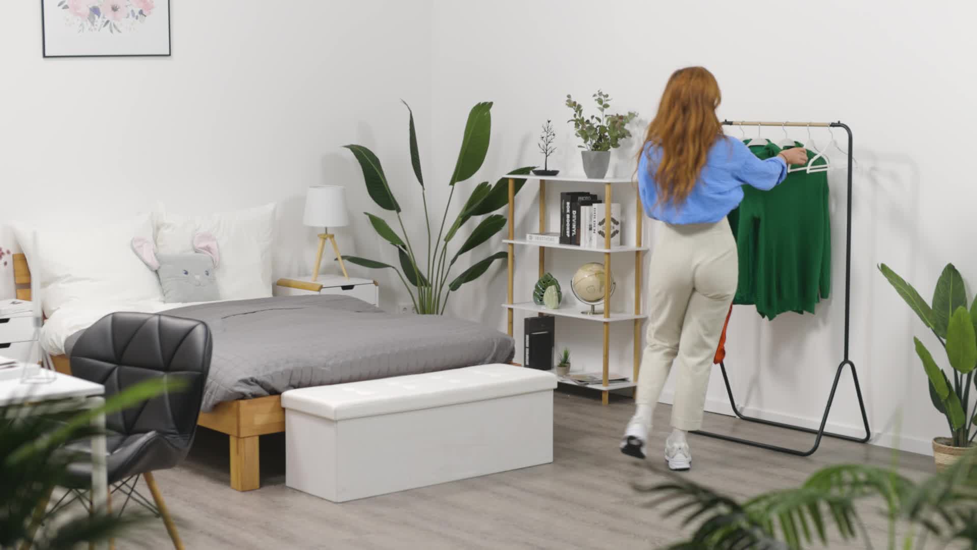 Relaxdays Kleiderbügel, 10er Set, Weizenstroh, Kunststoff, Produktbild-Vorschau 7