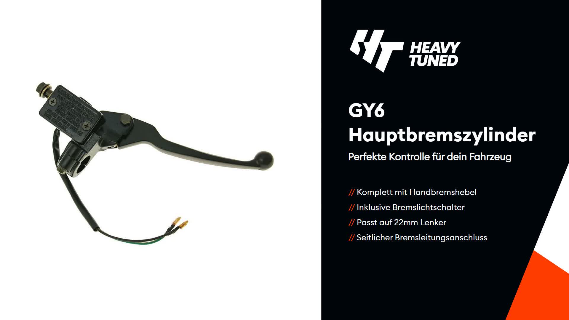 GY6 Hauptbremszylinder inkl. Bremshebel kompatibel mit Produktbild-Vorschau 7