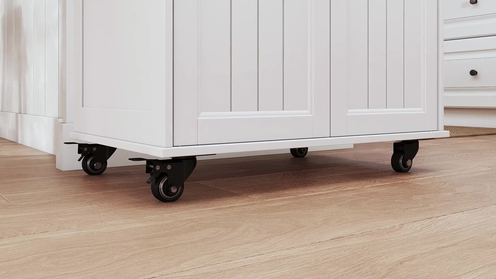 Bealife AK61 Rollwagen weiß – 45 x 65 x 91 cm mit Produktbild-Vorschau 7