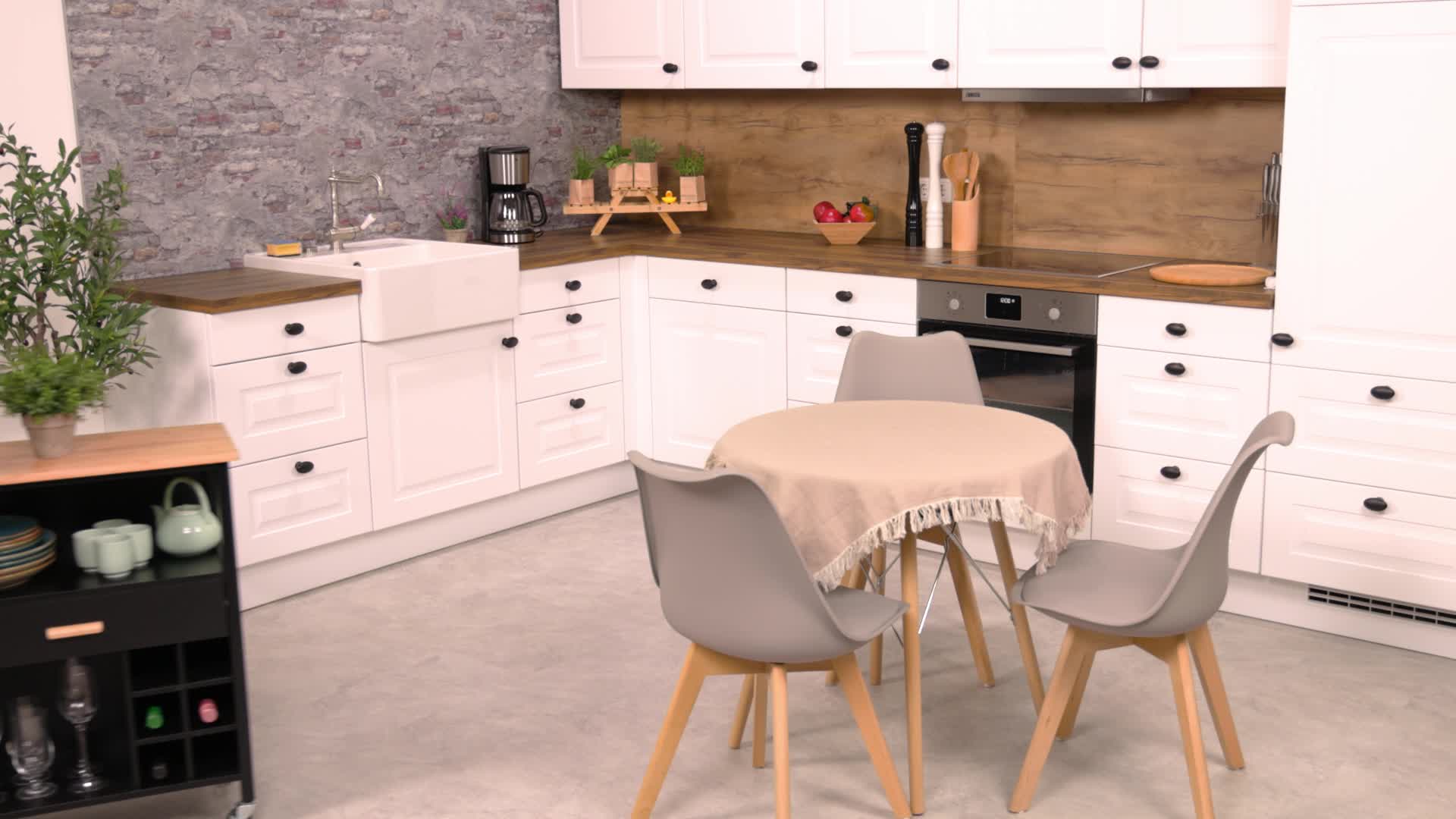 Relaxdays Küchenwagen, Weinregal für 6 Flaschen, Schublade, Produktbild-Vorschau 7