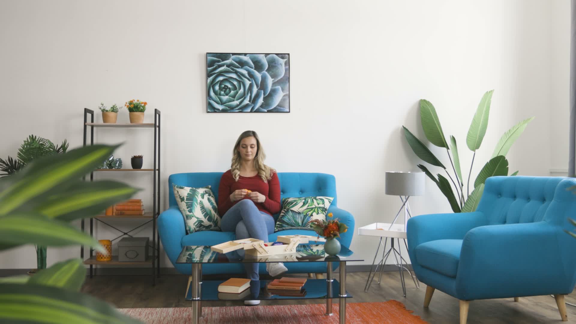 Relaxdays Nähkästchen Holz, 5 Fächer, ausklappbar, ohne Produktbild-Vorschau 7