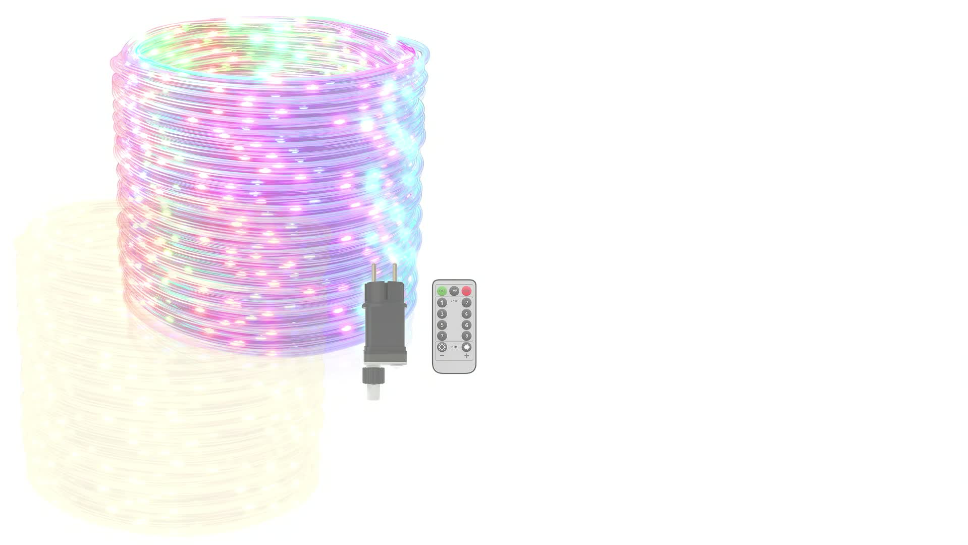 UISEBRT LED Lichtschlauch 30m 300 LEDs Warmweiß mit Produktbild-Vorschau 7