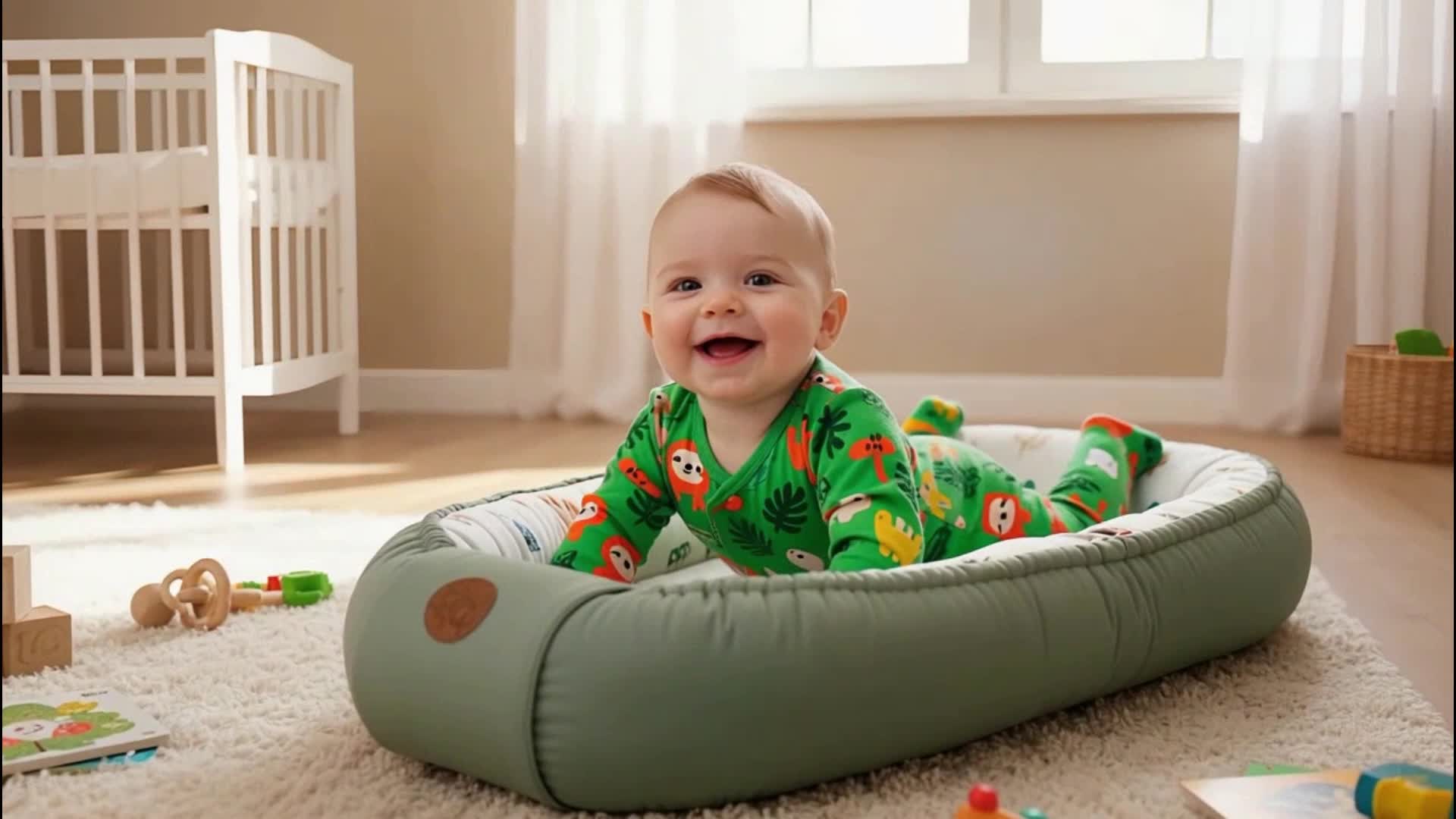 Kokon niemowlęcy Totsy Baby 50x90 cm – gniazdko dla Podgląd zdjęcia produktu 7