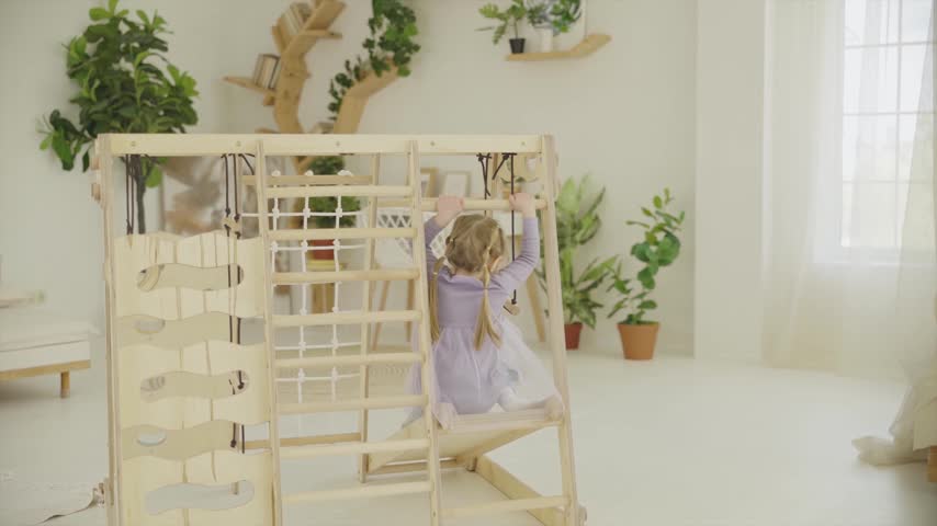 Verbessert 9-in-1 Klettergerüst Indoor für Kinder, Produktbild-Vorschau 7