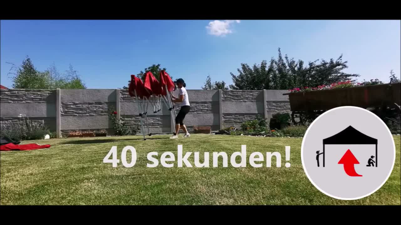 Faltpavillion 3x3 - Faltzelt Stahlkonstruktion + 3 Produktbild-Vorschau 7