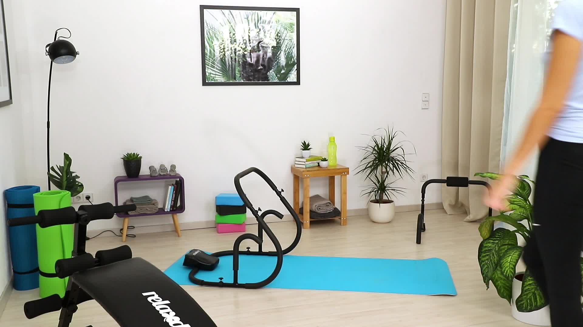 Relaxdays Bauchtrainer AB Roller, Bauchmuskeltrainer, Produktbild-Vorschau 7