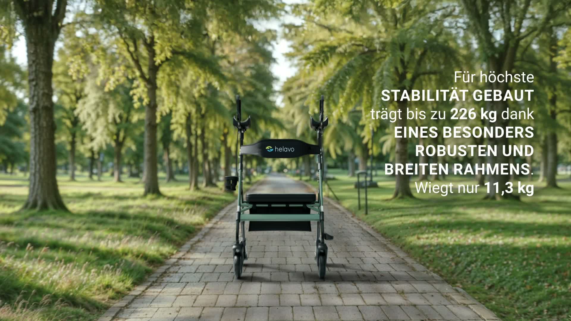 Helavo Extra breiter Schwerlastrollator Arthritis-Rollator Produktbild-Vorschau 7