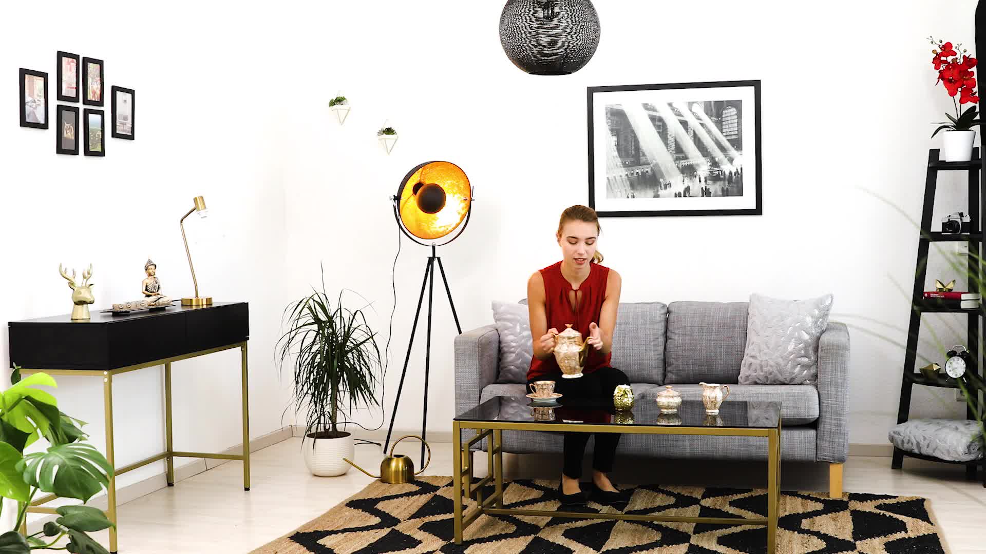 Relaxdays Konsolentisch, 2 Schubladen, Sideboard Flur, Produktbild-Vorschau 7