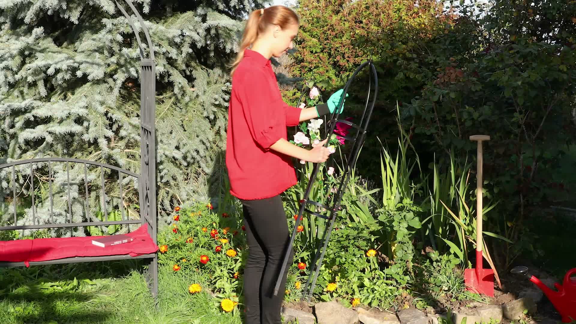 Relaxdays Rankturm 2er Set, freistehend, Rankhilfe für Produktbild-Vorschau 7