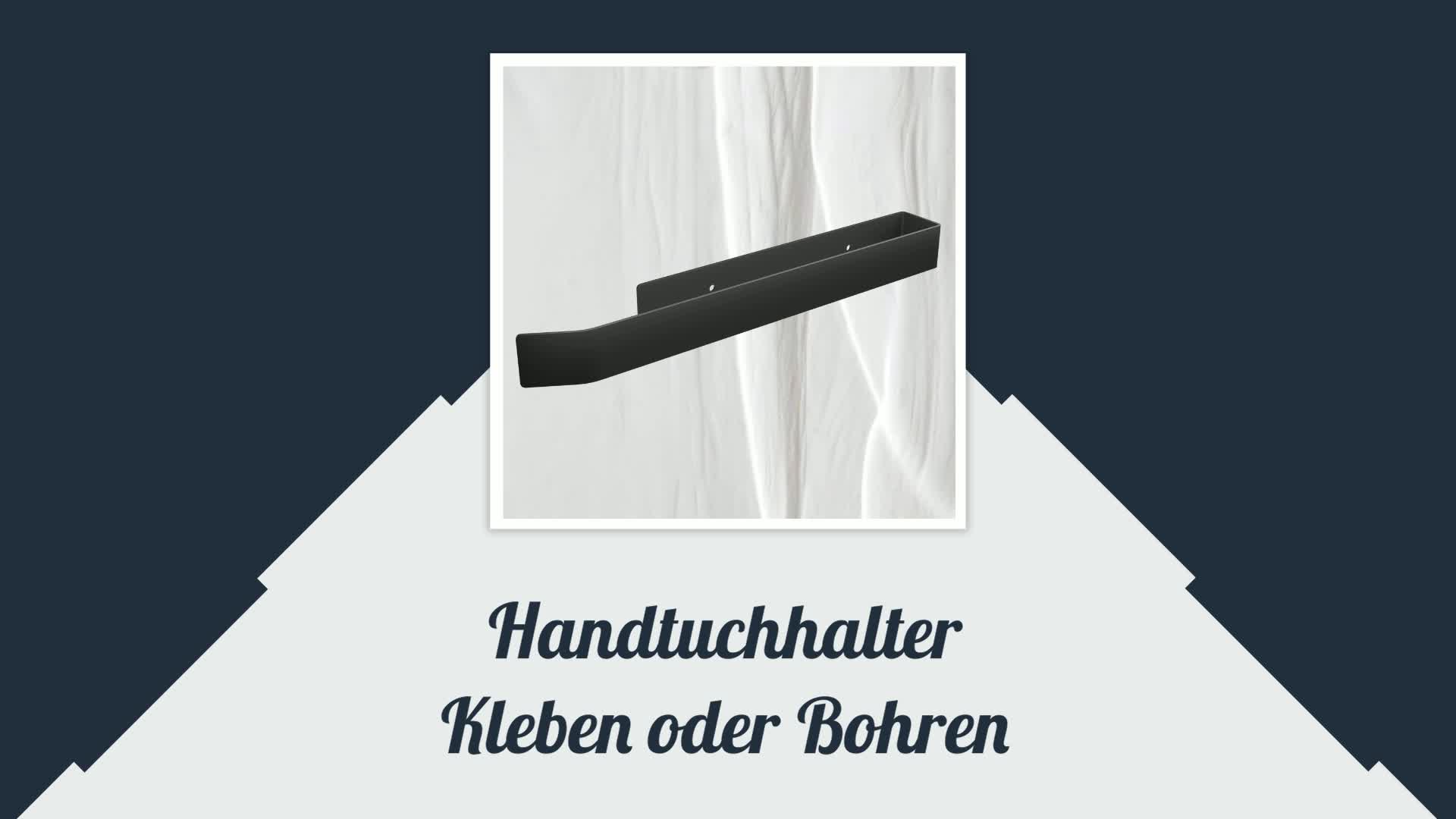 AVOIR BESOIN Handtuchhalter schwarz C-Form ohne Bohren Produktbild-Vorschau 7