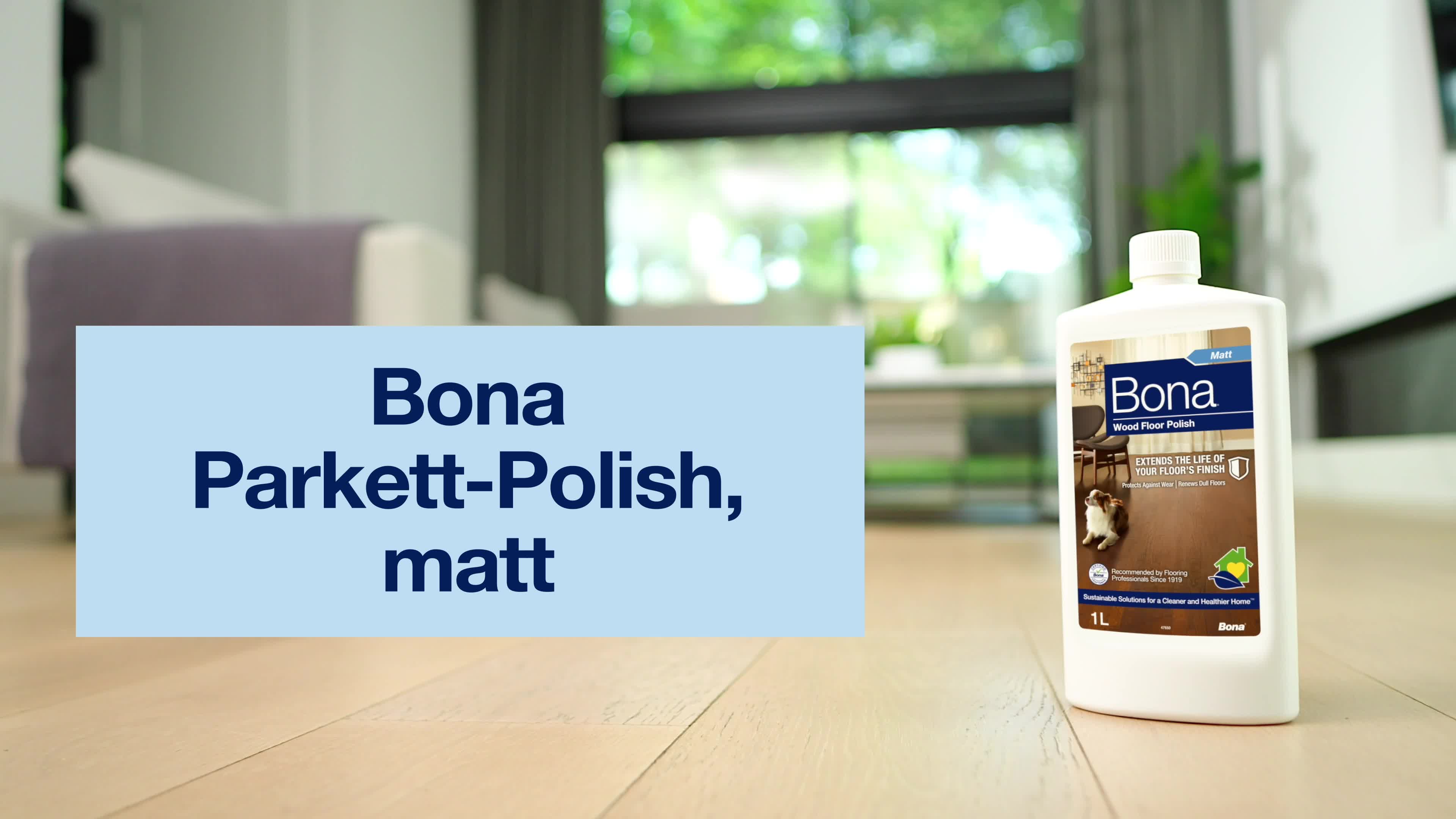 Bona Parkett Polish Matt 1 sorgt für einen matten Glanz und Produktbild-Vorschau 7