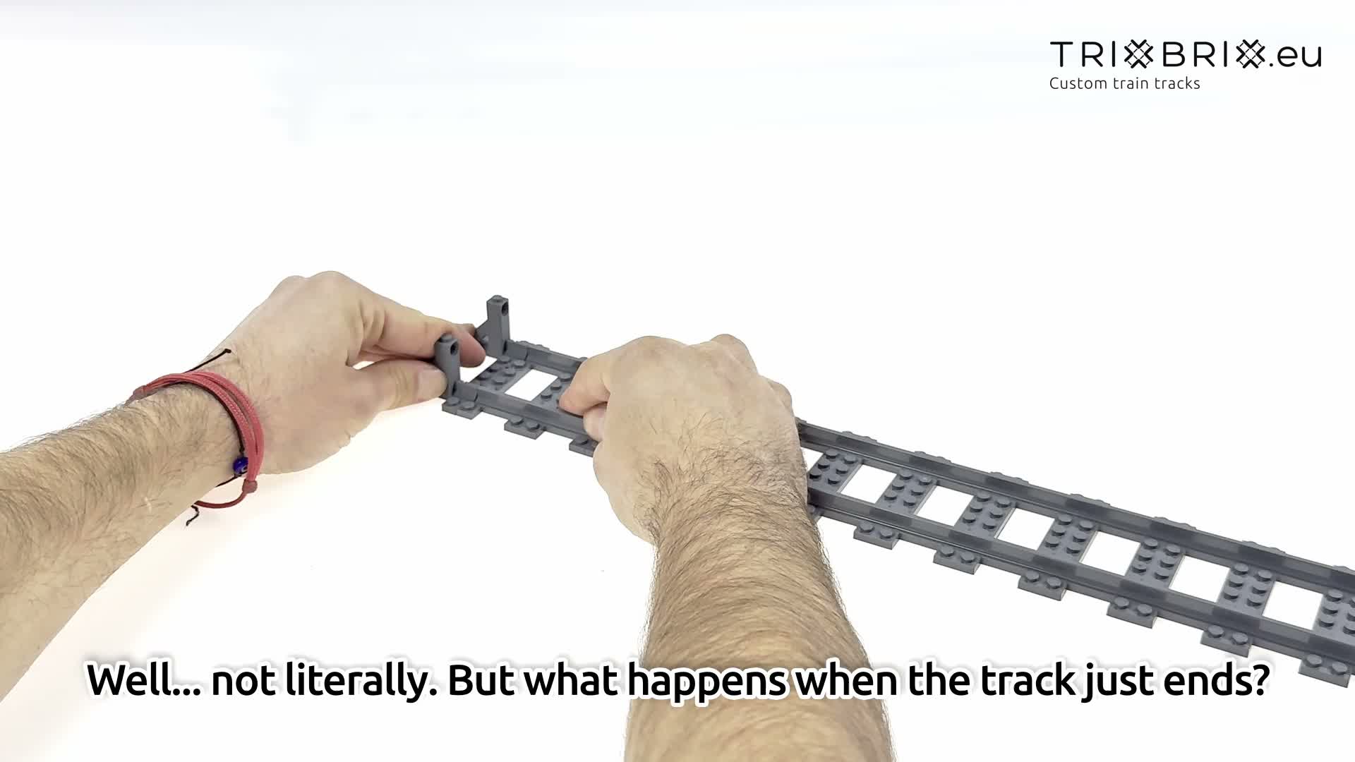 Trixbrix Zarážedlo – koleje pro LEGO® City vláčky, Náhled obrázku produktu 6
