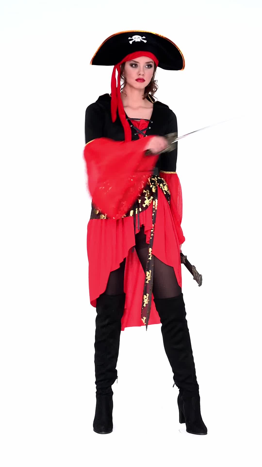 dressforfun® Frauenkostüm Piratenkönigin Produktbild-Vorschau 7