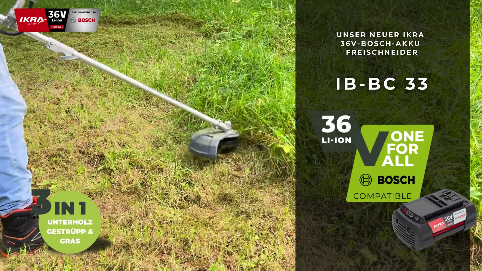 IKRA Akku Freischneider IB-BC 33| 36V Bosch System | Produktbild-Vorschau 7