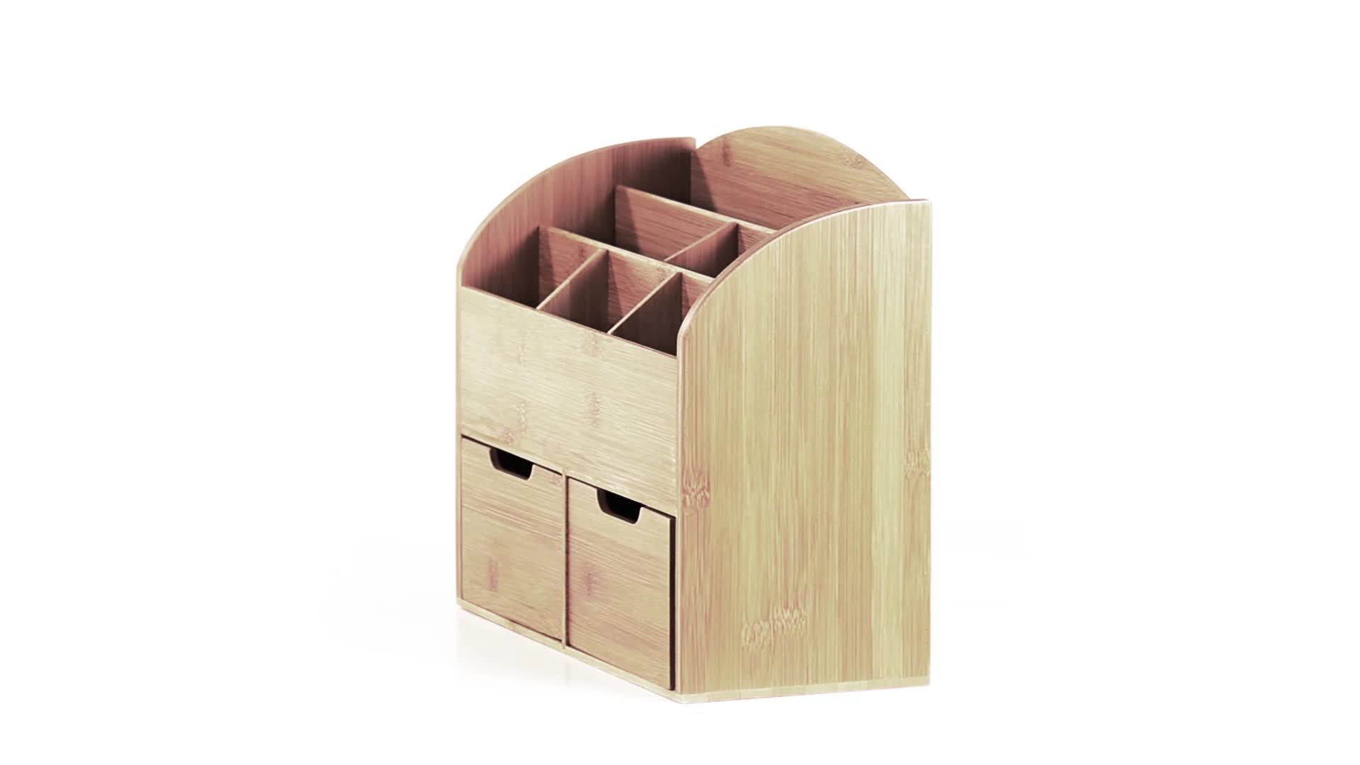 Relaxdays Schreibtisch-Organizer Bambus, Briefablage, 6 Produktbild-Vorschau 5