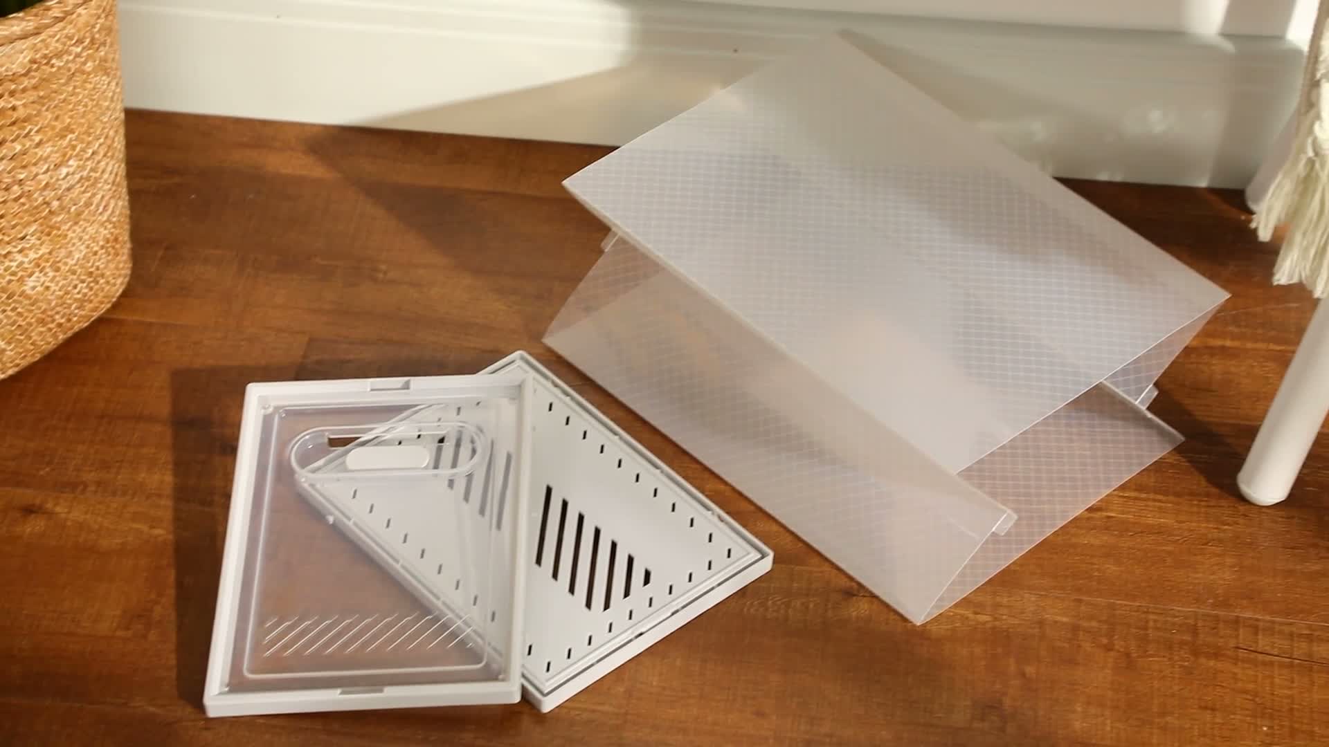 HOMCOM DIY Schuhbox Schuhkartons mit 8 Fächern Produktbild-Vorschau 7