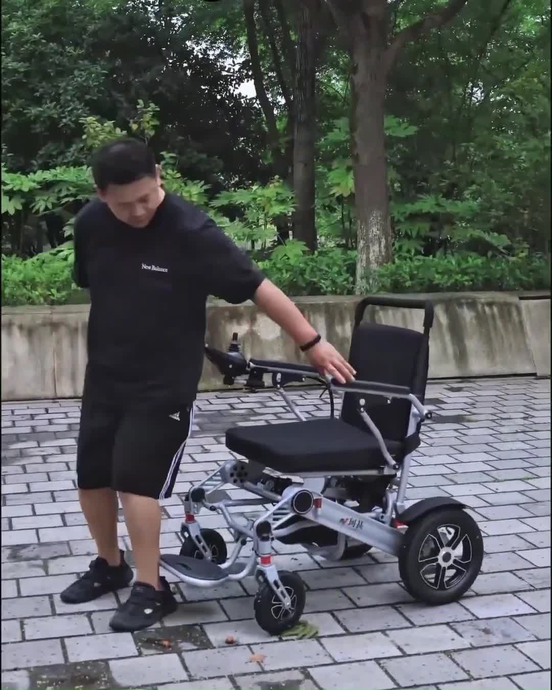 Leichter Faltbarer Elektrischer Rollstuhl Fernbedienung Produktbild-Vorschau 7