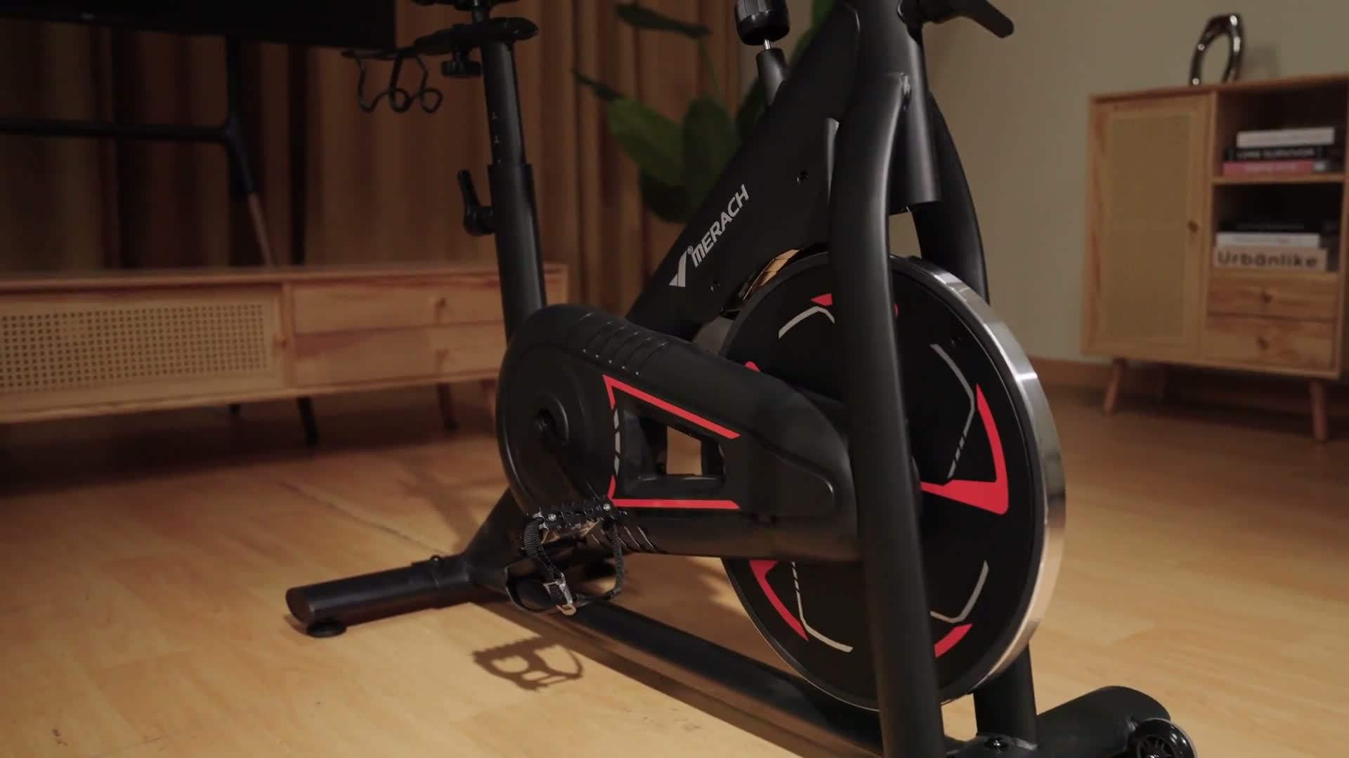 Heimtrainer Fahhrad für Zuhause, leises Fitnessbike mit Produktbild-Vorschau 7