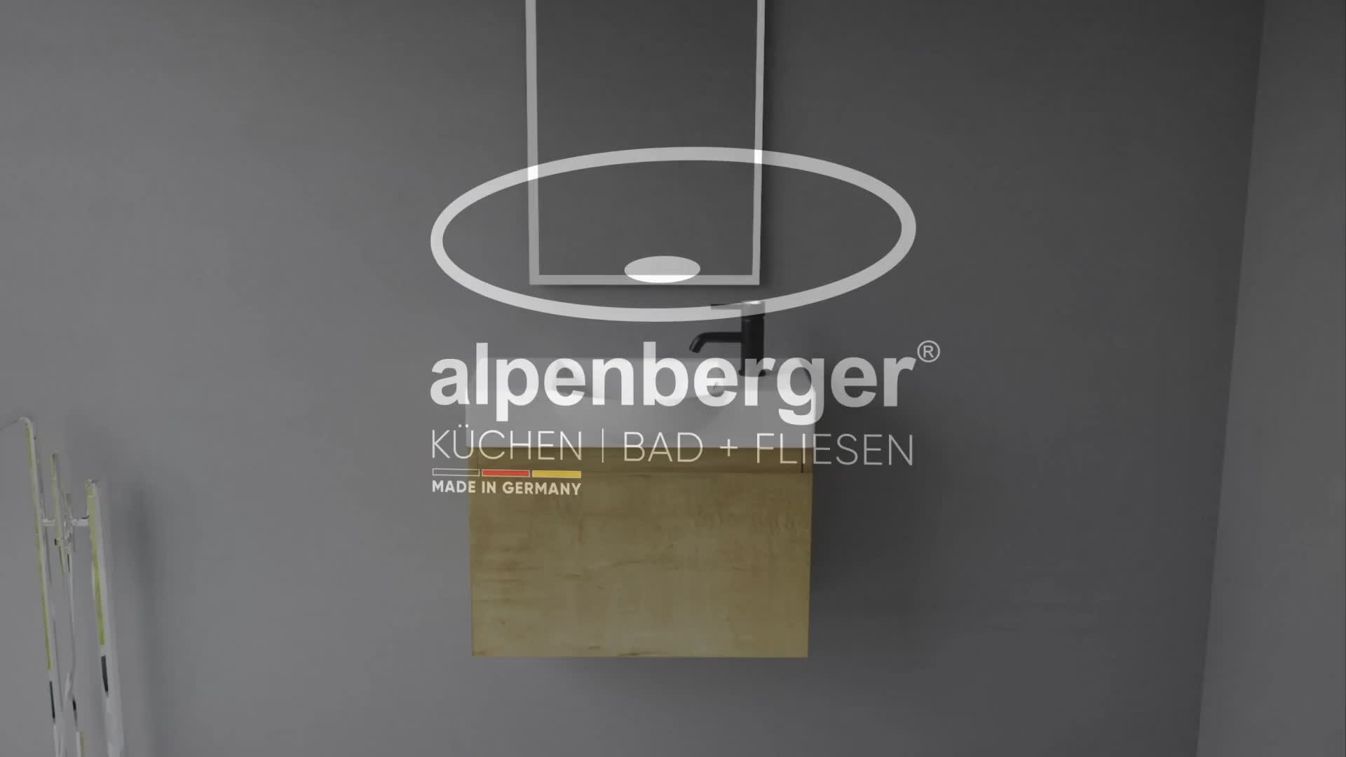 Alpenberger Badezimmermöbel Set | Waschbecken mit Produktbild-Vorschau 7