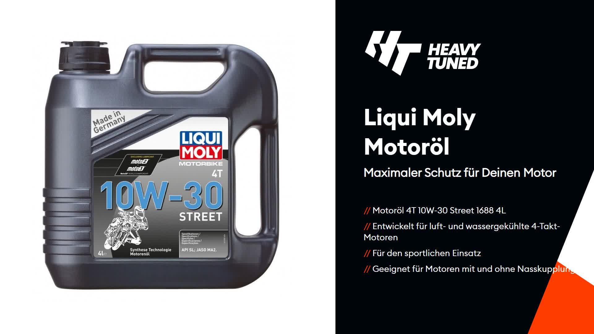 LIQUI MOLY Motorbike 4T 10W-30 Street Motoröl 4 l Produktbild-Vorschau 7