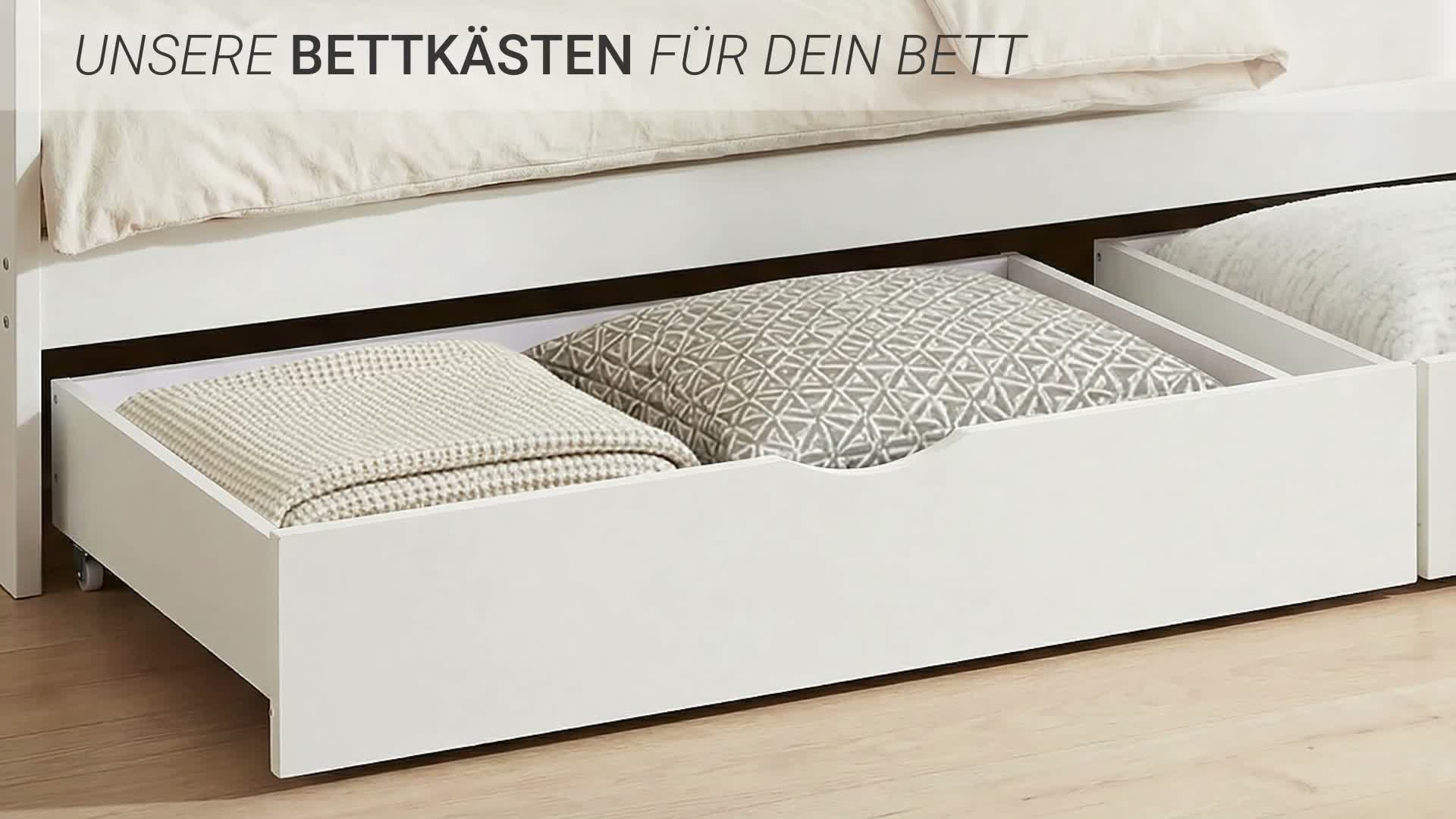 Homestyle4u Bettkastenschubkasten auf Rollen Schublade 2er Produktbild-Vorschau 7
